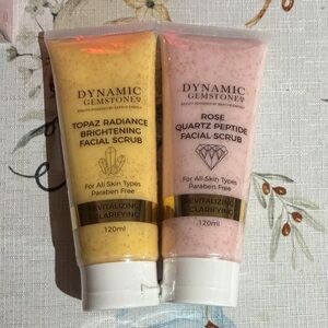 Facial Scrub Set - Yellow and Pink